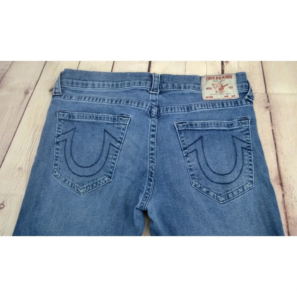 TRUE RELIGION Men's Ricky Relaxed Straight Jeans SIZE 34/33 Medium Wash